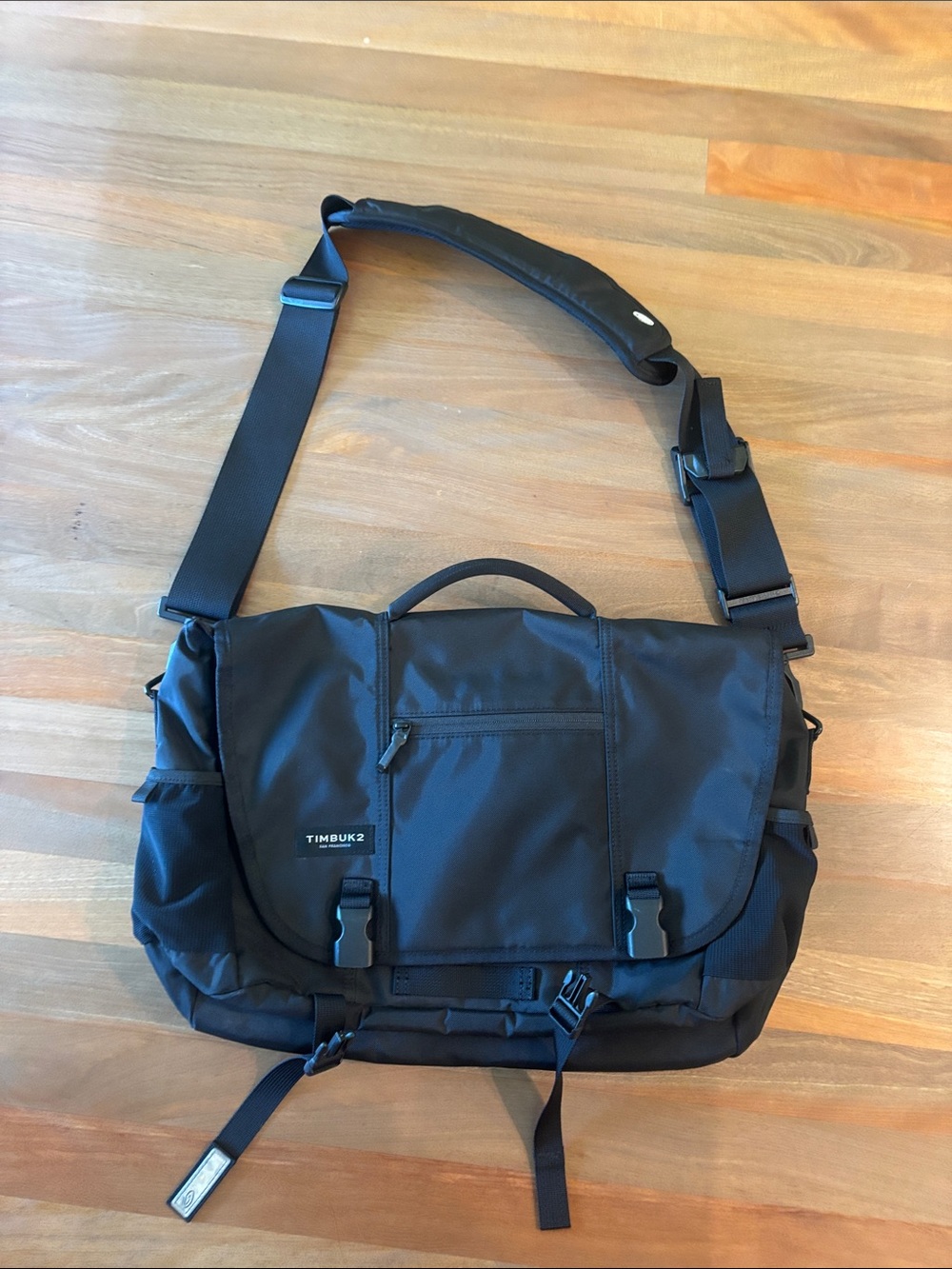 Timbuk2 Black Nylon Messenger Bag with Adjustable Strap